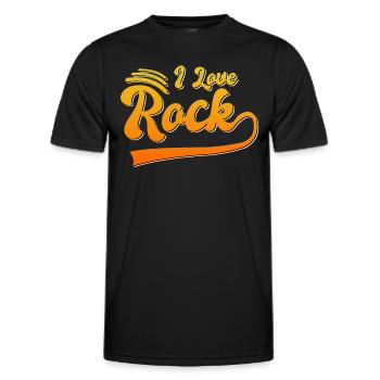 I love skirt - Men's Functional T-Shirt - black - Front - AI Model Male 178 dark (178cm)