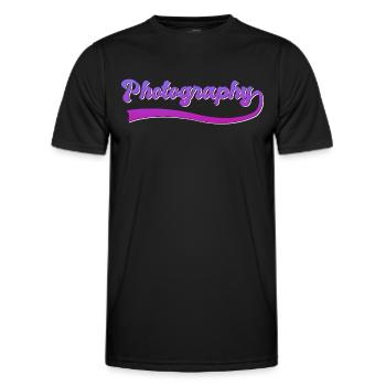 Fotografie - Männer Funktions-T-Shirt - Schwarz - Vorne - AI Model Male 178 dark (178cm)
