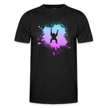 Orang-outan - T-shirt sport Homme - noir - Devant - AI Model Male 178 dark (178cm)