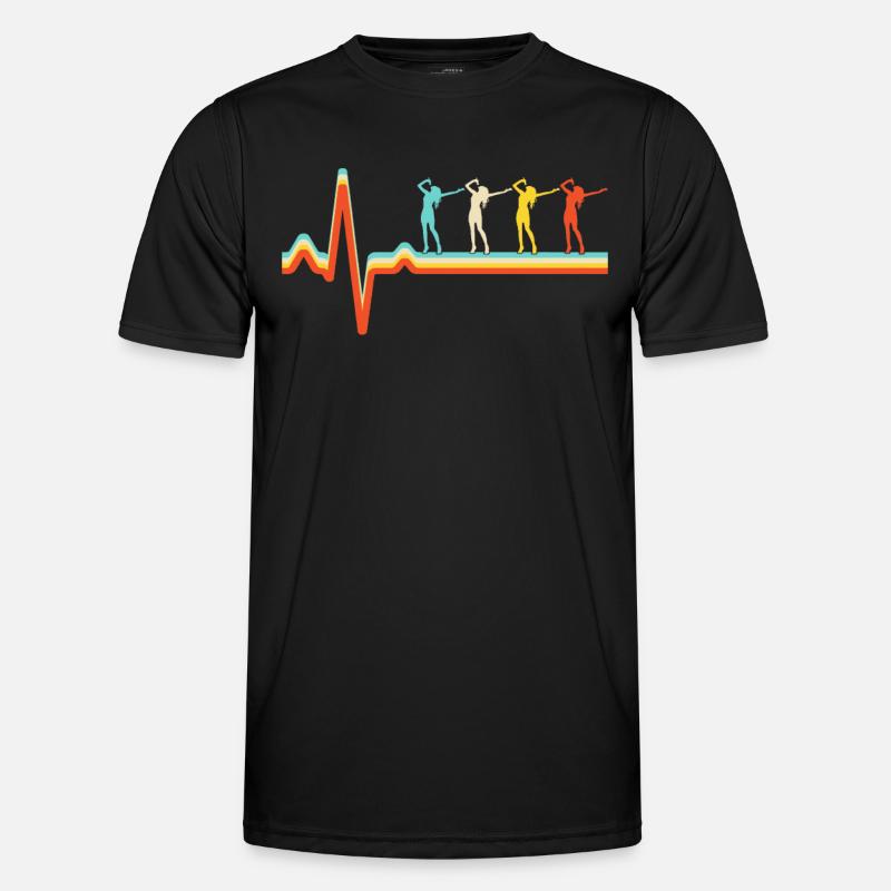 Singing Retro Heartbeat Men's Functional T-Shirt