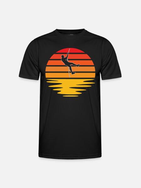Climbing Retro - Men's Functional T-Shirt - black