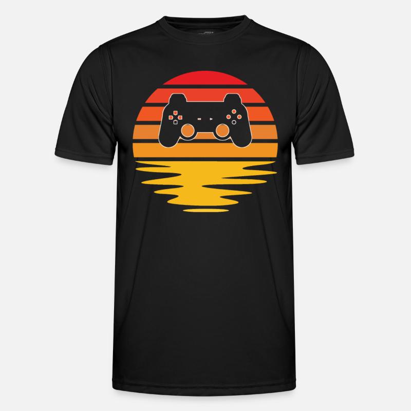 Gaming Retro Männer Funktions-T-Shirt