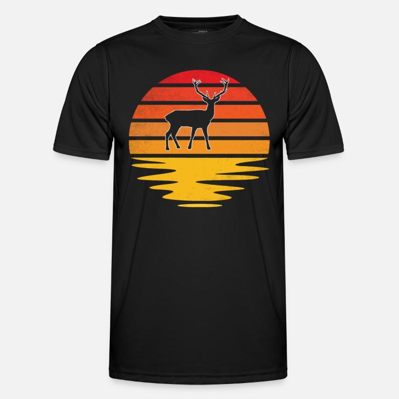 Hirsch Rétro T-shirt sport Homme