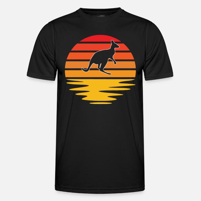 Kangaroo Retro - Men's Functional T-Shirt - black