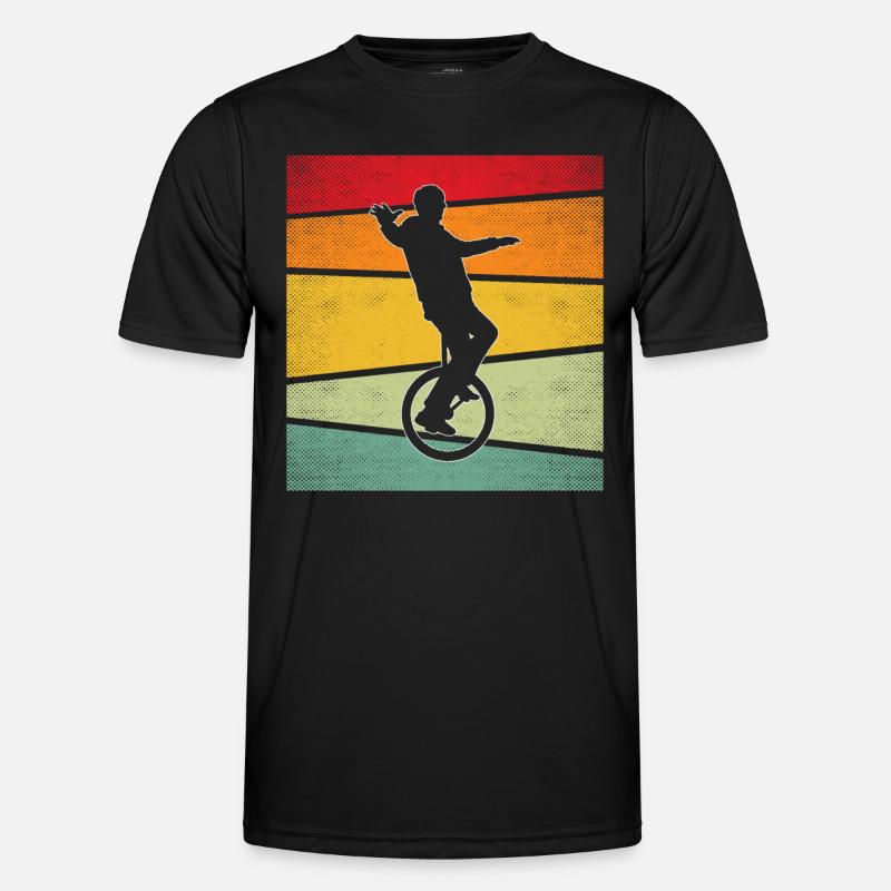 Rétro monocycle T-shirt sport Homme
