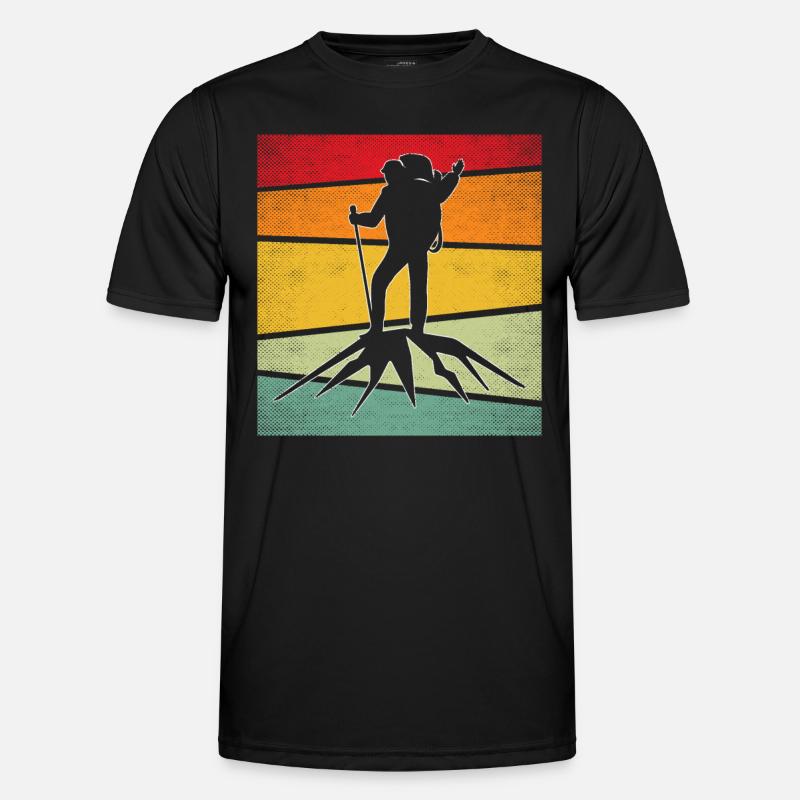 Mountaineering Retro - Men's Functional T-Shirt - black