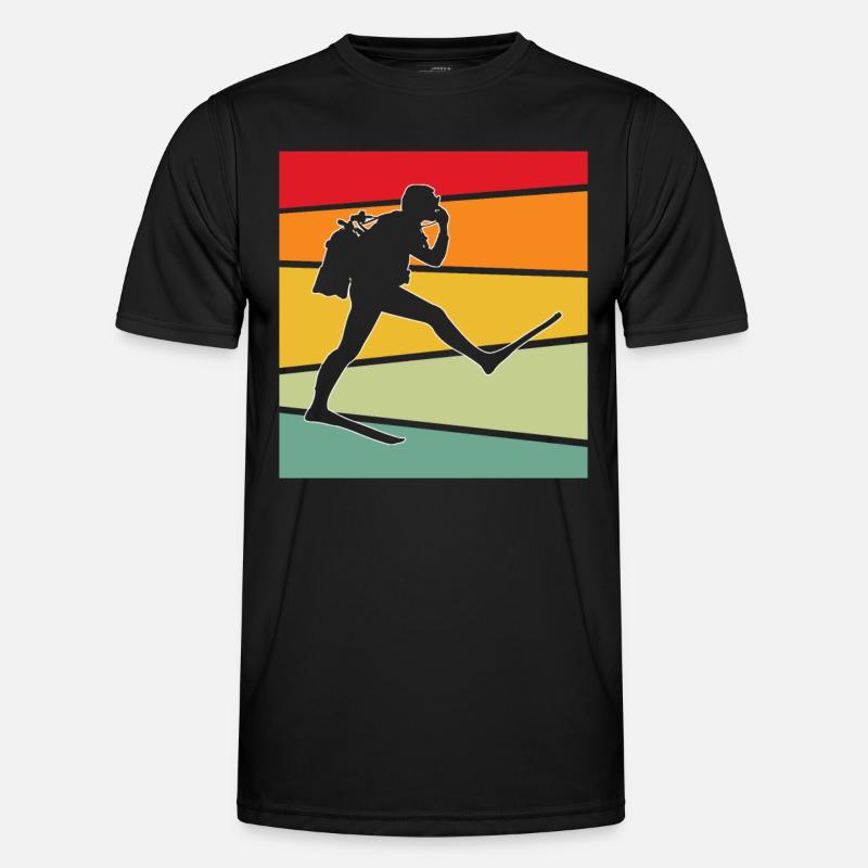 Tauchen Retro Männer Funktions-T-Shirt