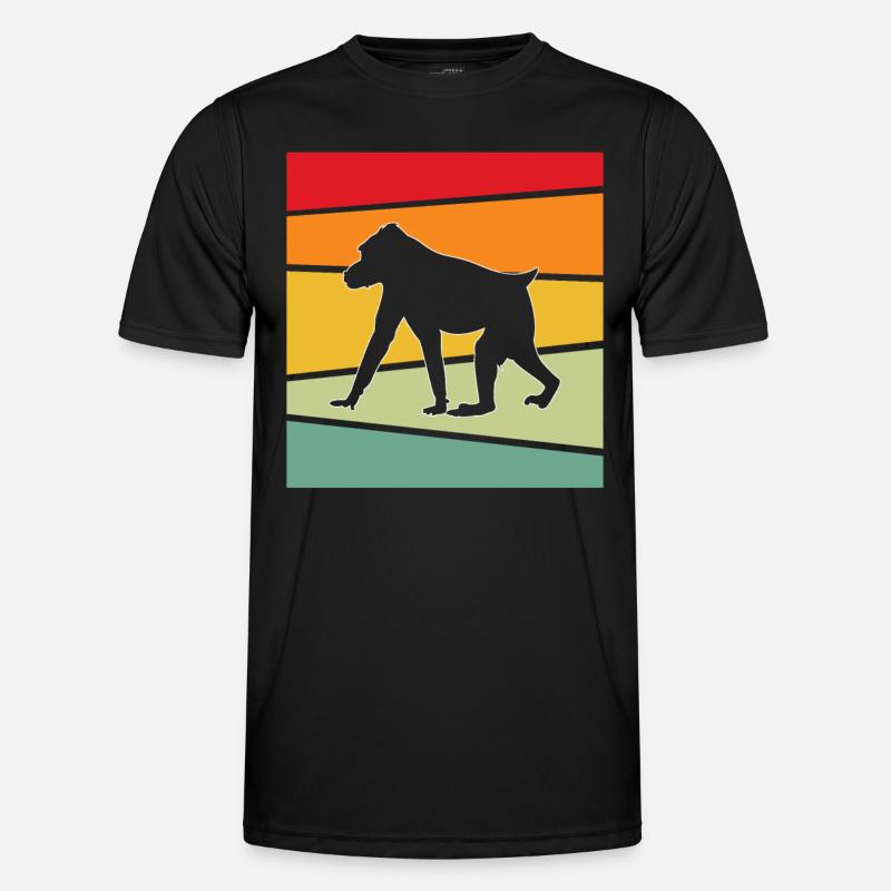 Monkey Retro - Men's Functional T-Shirt - black