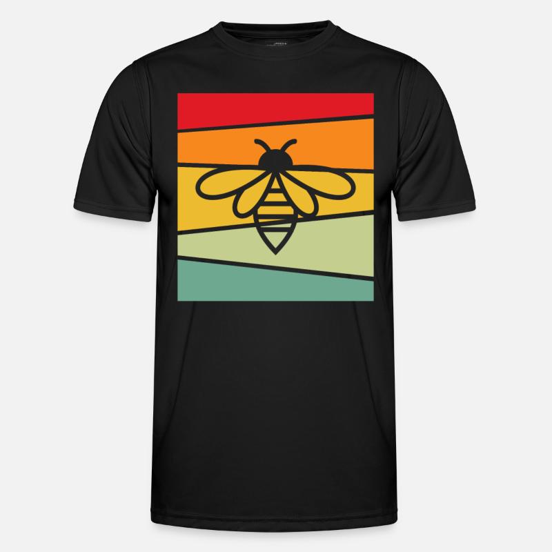 Bee Retro - Men's Functional T-Shirt - black