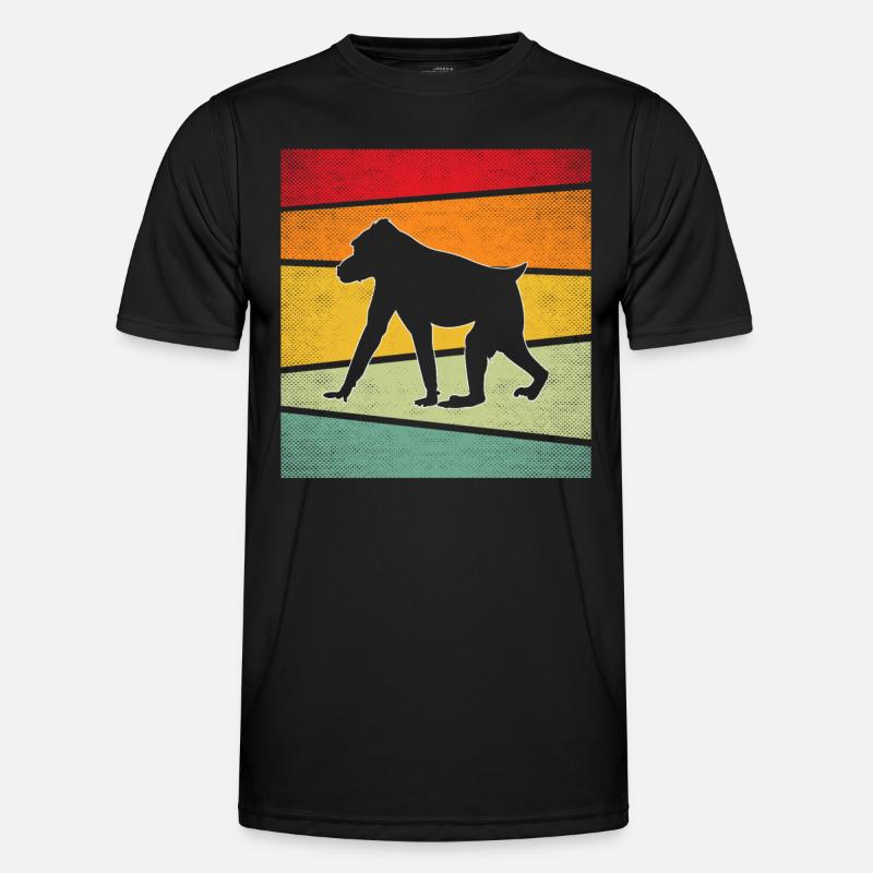 Monkey Retro - Men's Functional T-Shirt - black