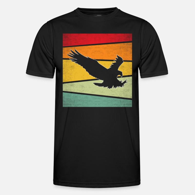 Eagle Retro - Men's Functional T-Shirt - black