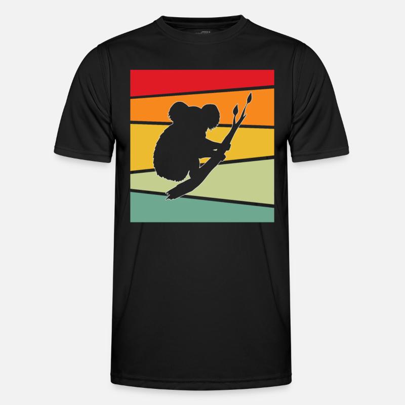 Koala Retro - Men's Functional T-Shirt - black