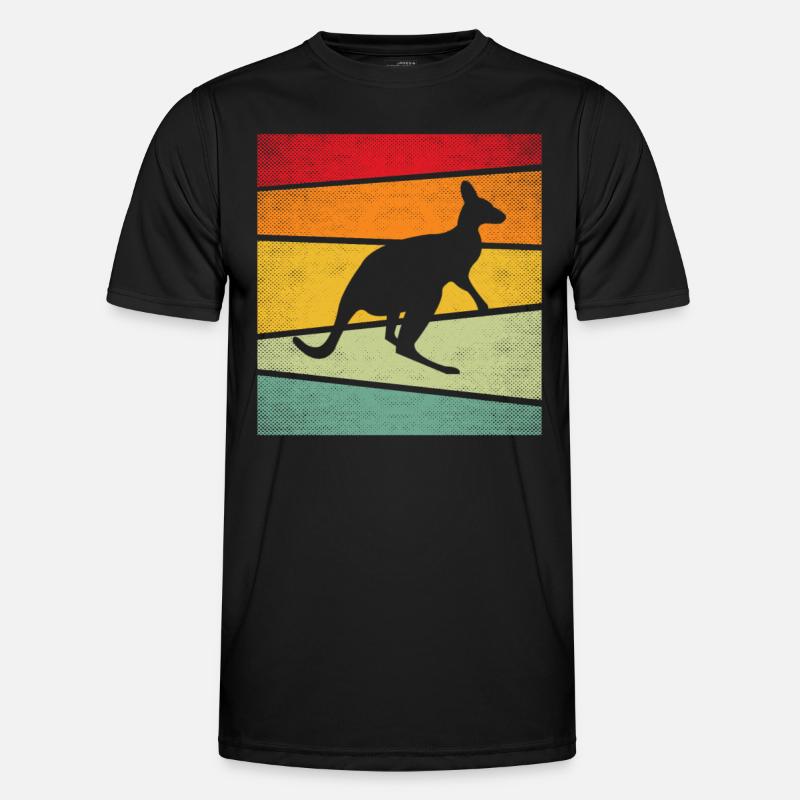 Kangaroo Retro - Men's Functional T-Shirt - black