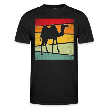 Camel Rétro - T-shirt sport Homme - noir - Devant - AI Model Male 178 dark (178cm)