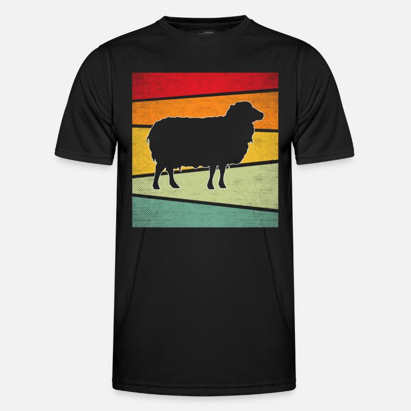 Sheep Retro - Men's Functional T-Shirt - black