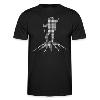 Alpinisme - T-shirt sport Homme - noir - Devant - AI Model Male 178 dark (178cm)