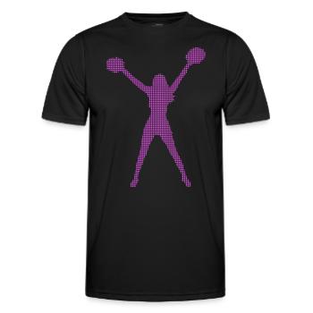 Cheerleading - Men's Functional T-Shirt - black - Front - AI Model Male 178 dark (178cm)