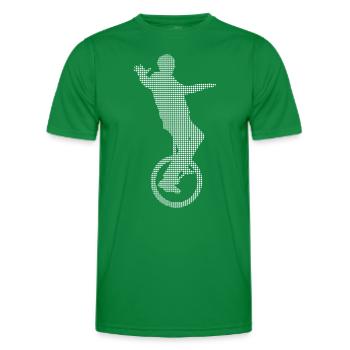 Monocycle - T-shirt sport Homme - vert - Devant - AI Model Male 178 dark (178cm)