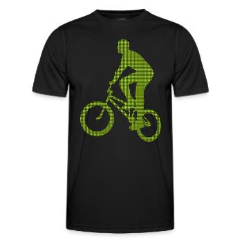 Bmx - Männer Funktions-T-Shirt - Schwarz - Vorne - AI Model Male 178 dark (178cm)