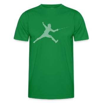 Fencing - Men's Functional T-Shirt - kelly green - Front - AI Model Male 178 dark (178cm)