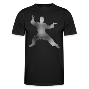 Martial arts - Men's Functional T-Shirt - black - Front - AI Model Male 178 dark (178cm)