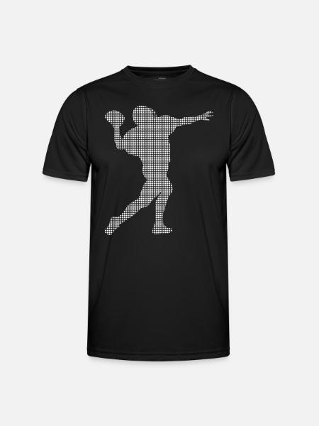 Football - Männer Funktions-T-Shirt - Schwarz
