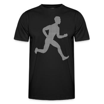 Jog - Men's Functional T-Shirt - black - Front - AI Model Male 178 dark (178cm)
