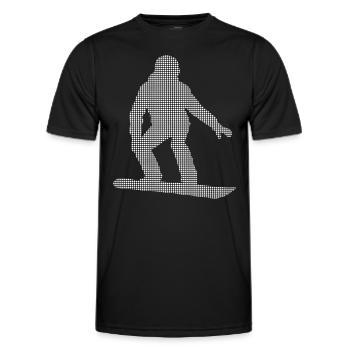 Snowboarding - Männer Funktions-T-Shirt - Schwarz - Vorne - AI Model Male 178 dark (178cm)
