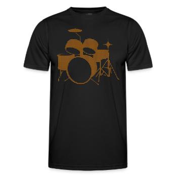 Percussion - Men's Functional T-Shirt - black - Front - AI Model Male 178 dark (178cm)