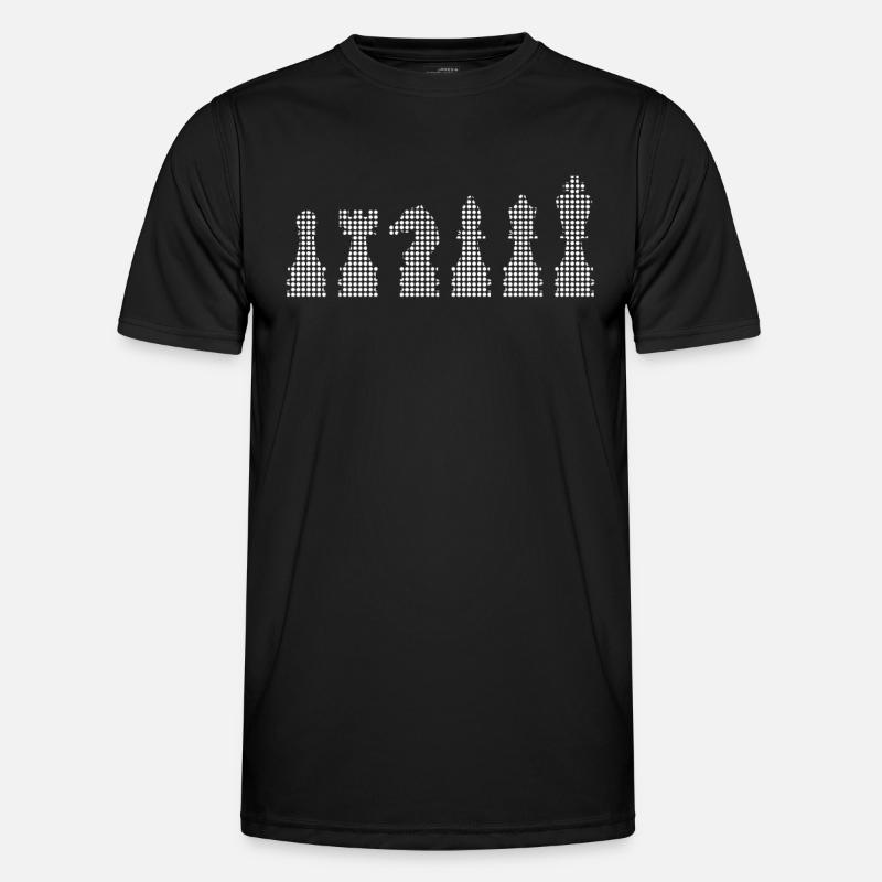 Schach - Männer Funktions-T-Shirt - Schwarz
