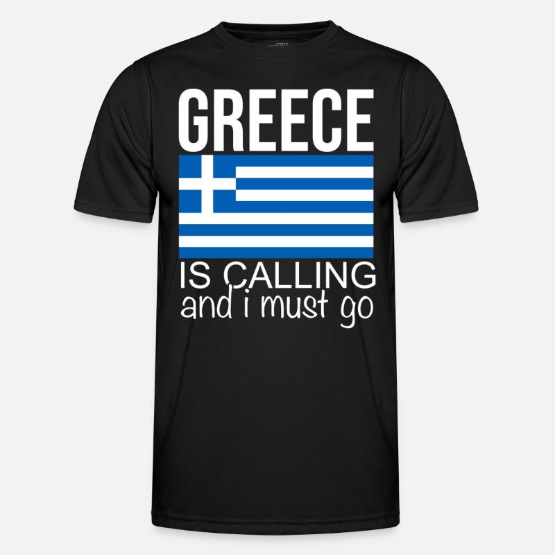 Greece Saying - Men's Functional T-Shirt - black