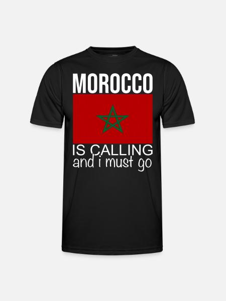 Citation Maroc - T-shirt sport Homme - noir