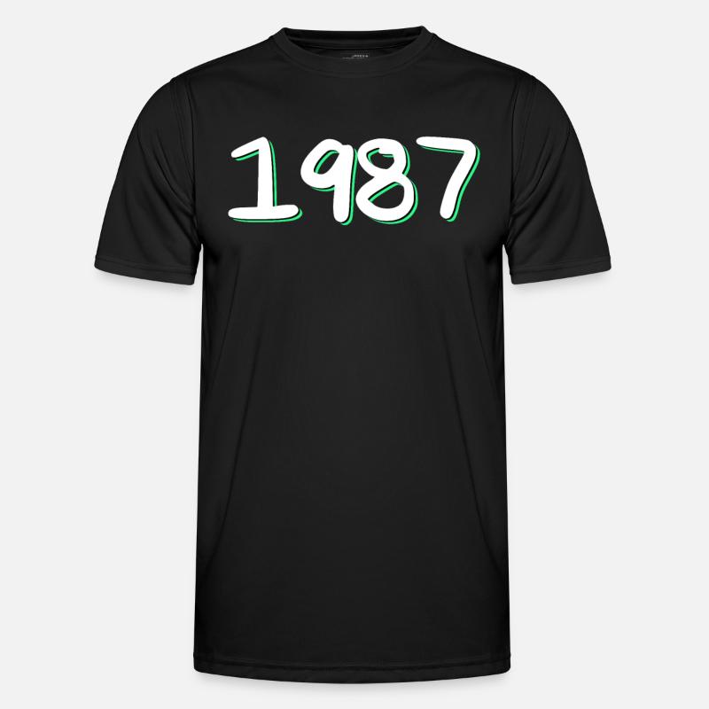 1987 Birthday - Men's Functional T-Shirt - black