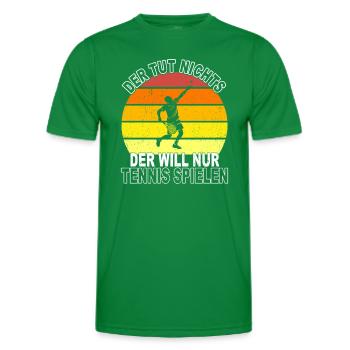 Tennis Spruch - Männer Funktions-T-Shirt - Kelly Green - Vorne - AI Model Male 178 dark (178cm)