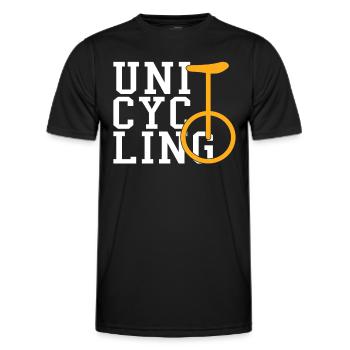 Monocycle - T-shirt sport Homme - noir - Devant - AI Model Male 178 dark (178cm)