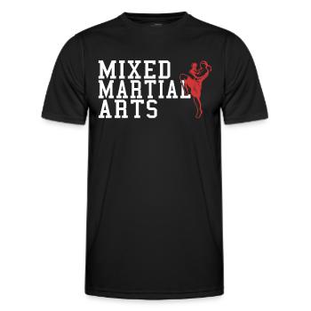 Martial arts - Men's Functional T-Shirt - black - Front - AI Model Male 178 dark (178cm)