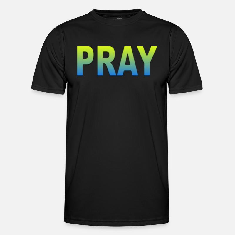 Ukraine pray Männer Funktions-T-Shirt