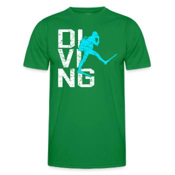 Dive - Men's Functional T-Shirt - kelly green - Front - AI Model Male 178 dark (178cm)