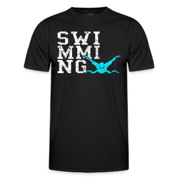 Nager - T-shirt sport Homme - noir - Devant - AI Model Male 178 dark (178cm)