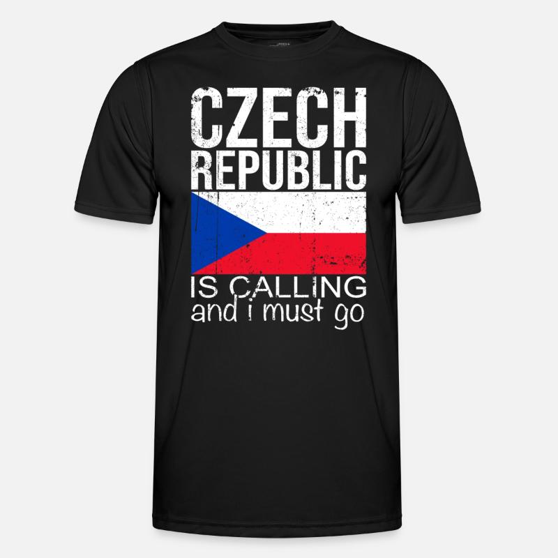 Tschechien - Männer Funktions-T-Shirt - Schwarz