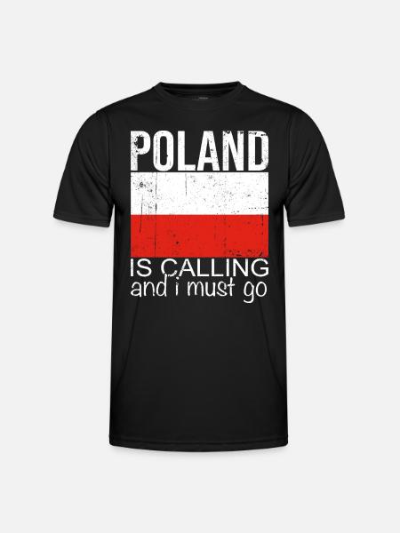 Poland Saying - Men's Functional T-Shirt - black