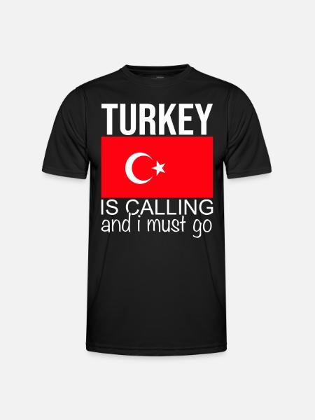 Turkey Quote - Men's Functional T-Shirt - black