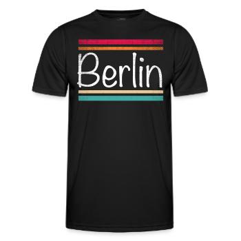 Berlin - T-shirt sport Homme - noir - Devant - AI Model Male 178 dark (178cm)