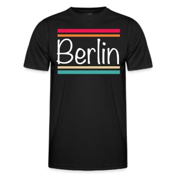 Berlin - T-shirt sport Homme - noir - Devant - AI Model Male 178 dark (178cm)