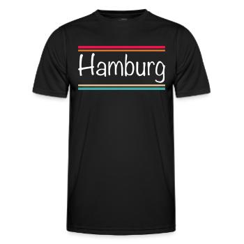Hambourg - T-shirt sport Homme - noir - Devant - AI Model Male 178 dark (178cm)
