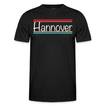 Hanover - Men's Functional T-Shirt - black - Front - AI Model Male 178 dark (178cm)