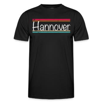 Hanover - Men's Functional T-Shirt - black - Front - AI Model Male 178 dark (178cm)
