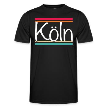 Cologne - Men's Functional T-Shirt - black - Front - AI Model Male 178 dark (178cm)