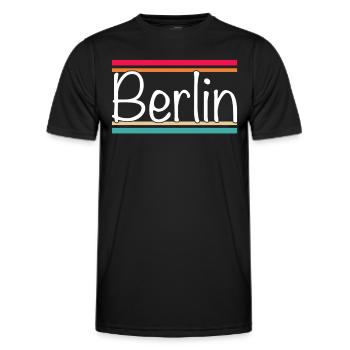 Berlin - T-shirt sport Homme - noir - Devant - AI Model Male 178 dark (178cm)