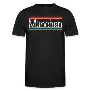 Munich - T-shirt sport Homme - noir - Devant - AI Model Male 178 dark (178cm)